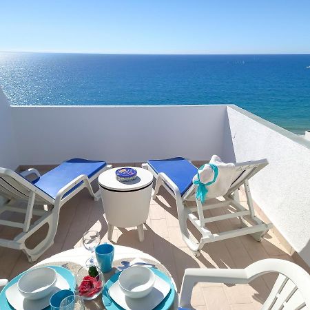 Mira Atlântico 13- Terraço Com Vista Mar e Cidade, Wifi, 80mt Praia Quarteira Extérieur photo