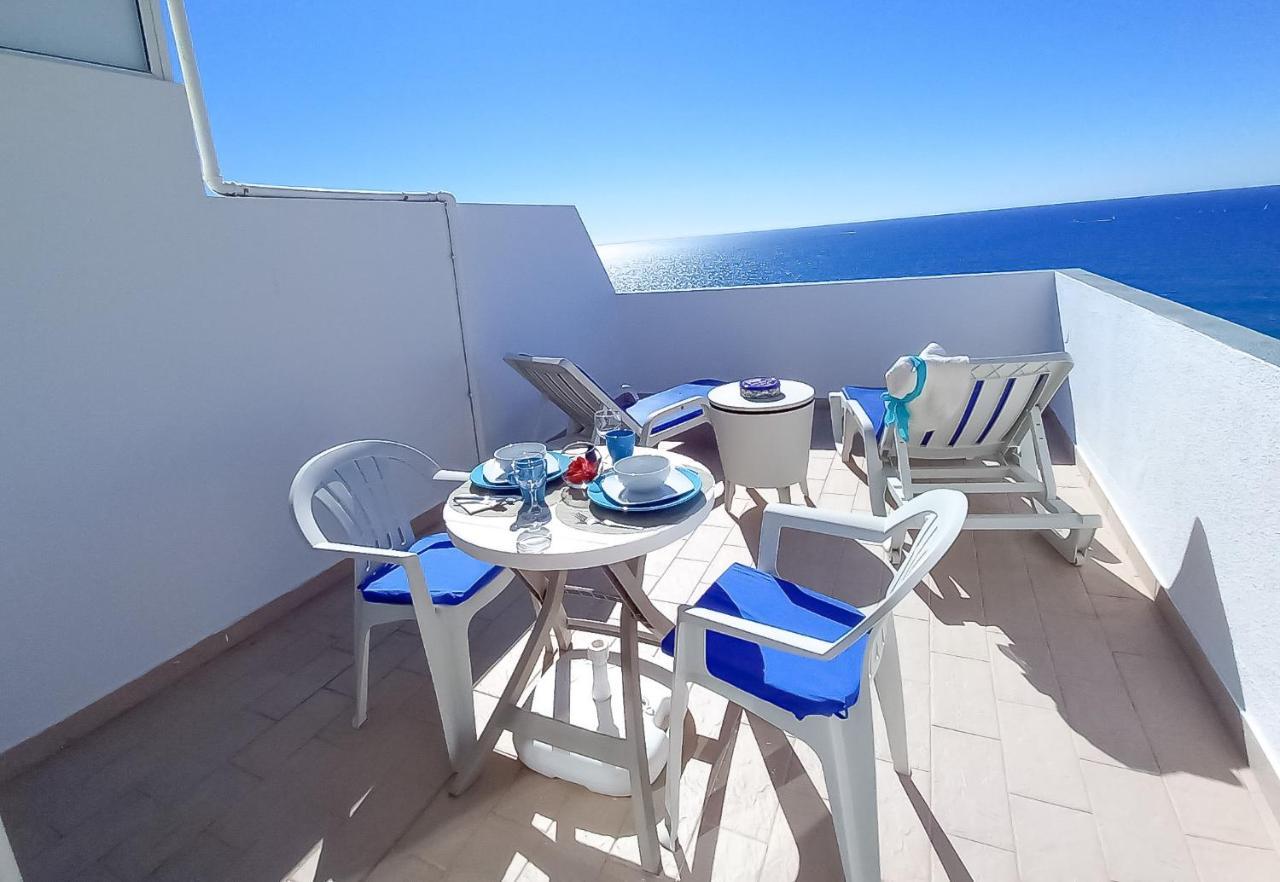 Mira Atlântico 13- Terraço Com Vista Mar e Cidade, Wifi, 80mt Praia Quarteira Extérieur photo