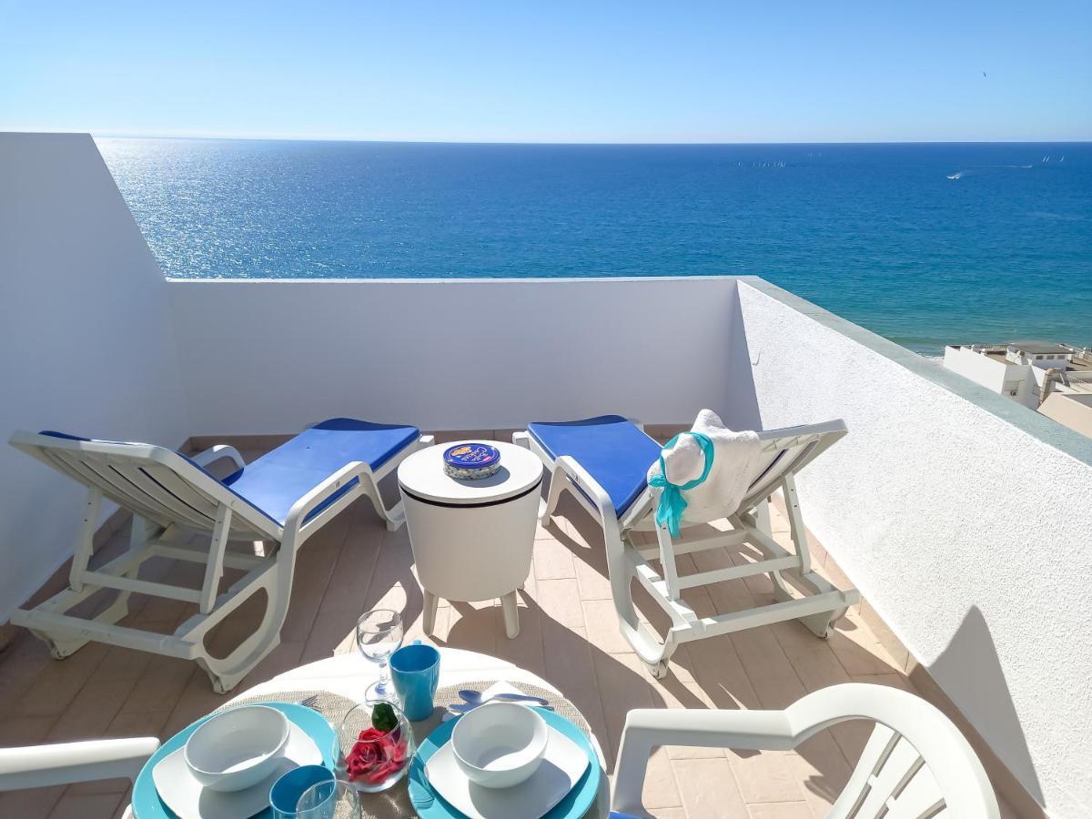Mira Atlântico 13- Terraço Com Vista Mar e Cidade, Wifi, 80mt Praia Quarteira Extérieur photo