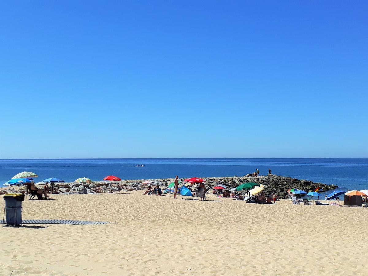 Mira Atlântico 13- Terraço Com Vista Mar e Cidade, Wifi, 80mt Praia Quarteira Extérieur photo